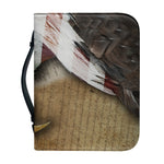 American Land Of Liberty Print Leather Bible Cover
