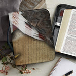 American Land Of Liberty Print Leather Bible Cover