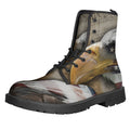 American Land Of Liberty Print Lace-Up Boots