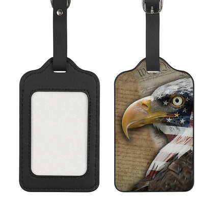 American Land Of Liberty Print Luggage Tag
