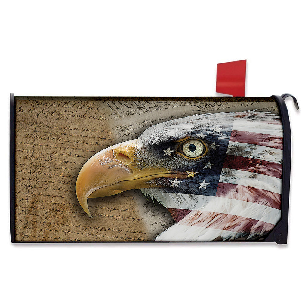American Land Of Liberty Print Mailbox Cover