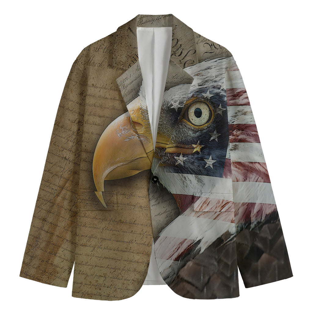 American Land Of Liberty Print Men's Blazer
