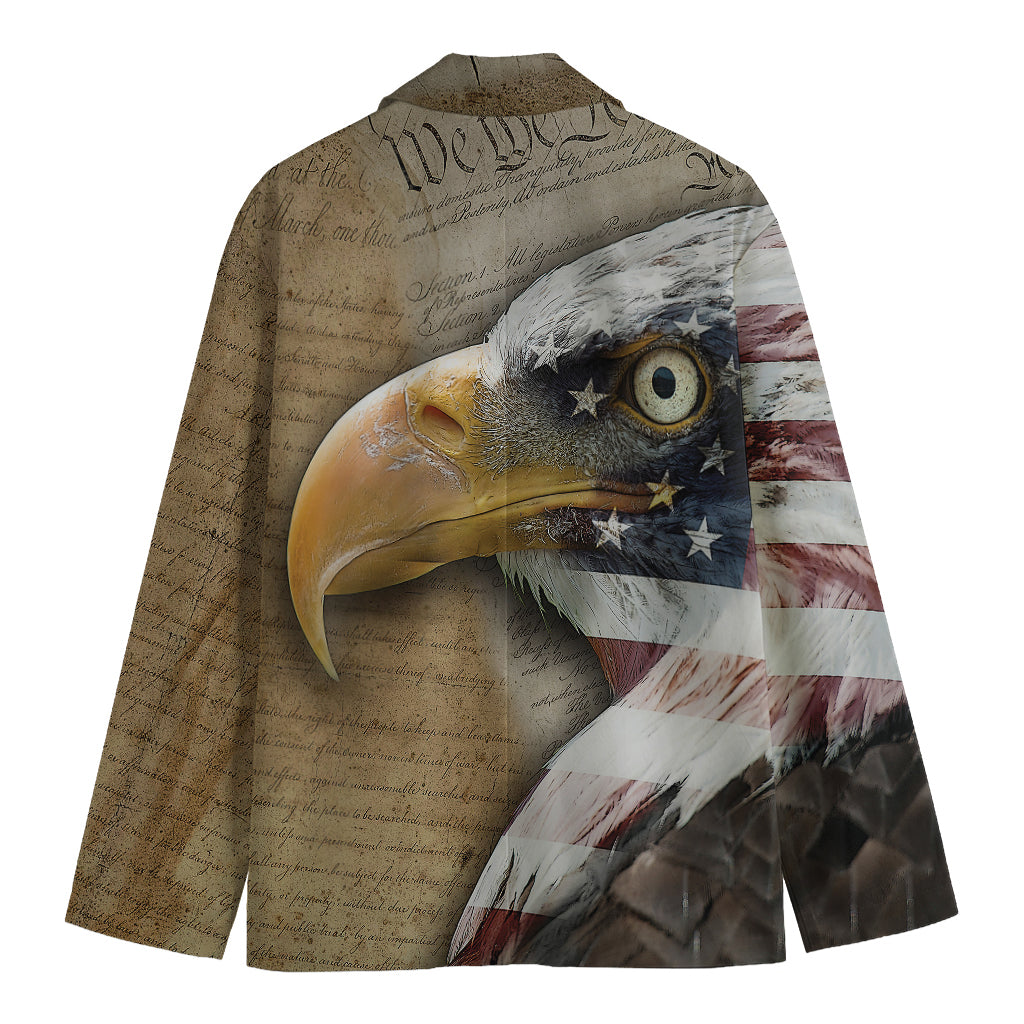 American Land Of Liberty Print Men's Blazer