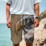 American Land Of Liberty Print Men's Cargo Shorts