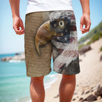 American Land Of Liberty Print Men's Cargo Shorts