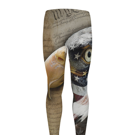 American Land Of Liberty Print Men's leggings