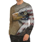 American Land Of Liberty Print Men's Long Sleeve Rash Guard