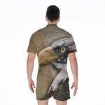 American Land Of Liberty Print Men's Rompers