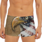 American Land Of Liberty Print Men's Short Boxer Briefs