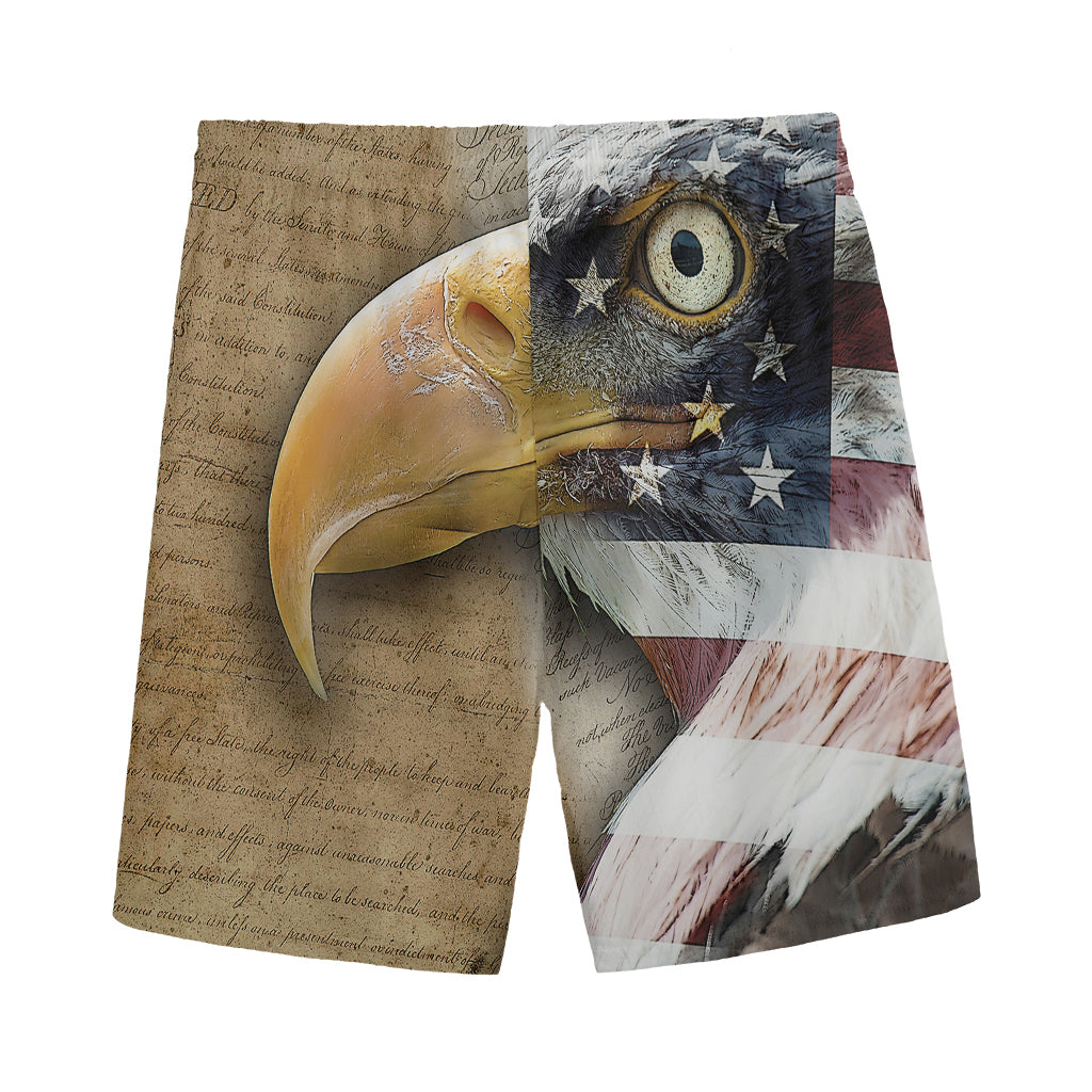 American Land Of Liberty Print Men's Sports Shorts
