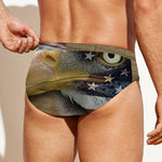 American Land Of Liberty Print Men's Swim Briefs