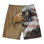 American Land Of Liberty Print Men's Swim Trunks