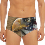 American Land Of Liberty Print Men's Triangle Swim Briefs