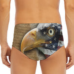American Land Of Liberty Print Men's Triangle Swim Briefs