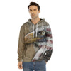 American Land Of Liberty Print Men's Velvet Pullover Hoodie