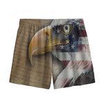 American Land Of Liberty Print Mesh Shorts