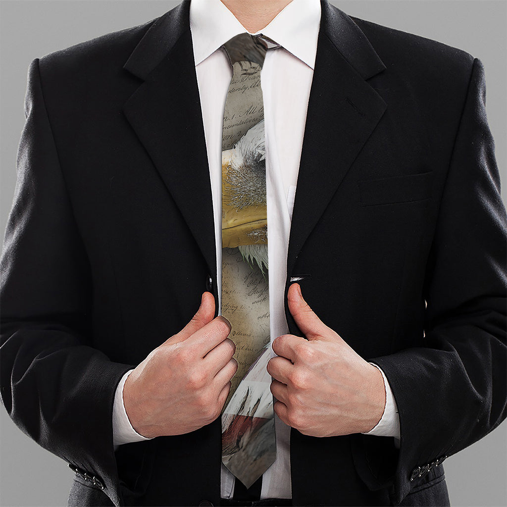 American Land Of Liberty Print Necktie