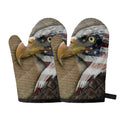 American Land Of Liberty Print Oven Mitts