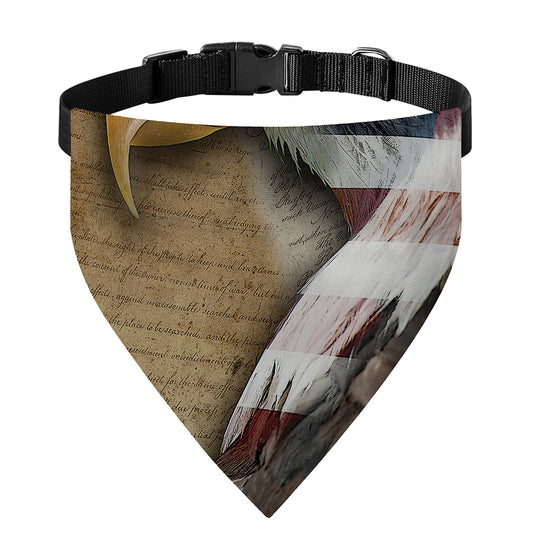 American Land Of Liberty Print Over The Collar Dog Bandana