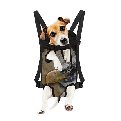 American Land Of Liberty Print Pet Carrier Backpack