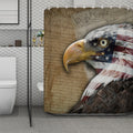 American Land Of Liberty Print Polyester Shower Curtain