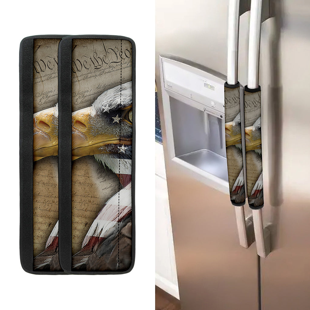 American Land Of Liberty Print Refrigerator Handle Covers