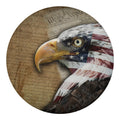 American Land Of Liberty Print Round Blanket