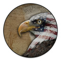 American Land Of Liberty Print Round Floor Mat
