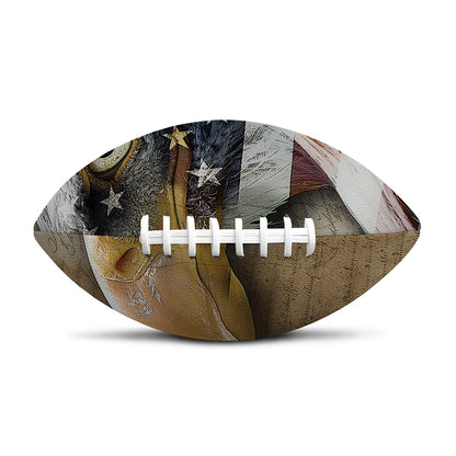 American Land Of Liberty Print Rugby Ball