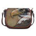 American Land Of Liberty Print Saddle Bag