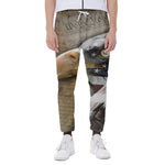 American Land Of Liberty Print Scuba Joggers