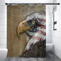 American Land Of Liberty Print Shower Curtain