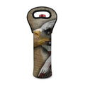 American Land Of Liberty Print Single Neoprene Wine Tote