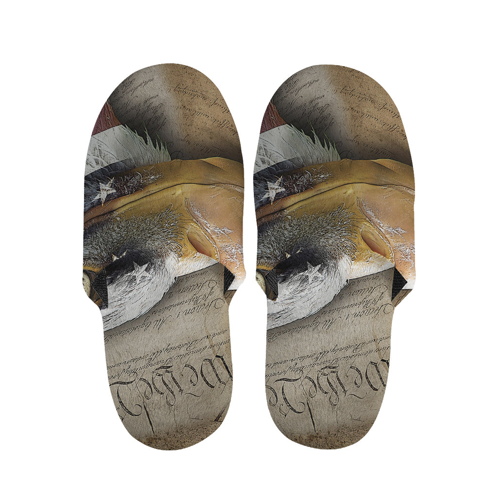 American Land Of Liberty Print Slippers