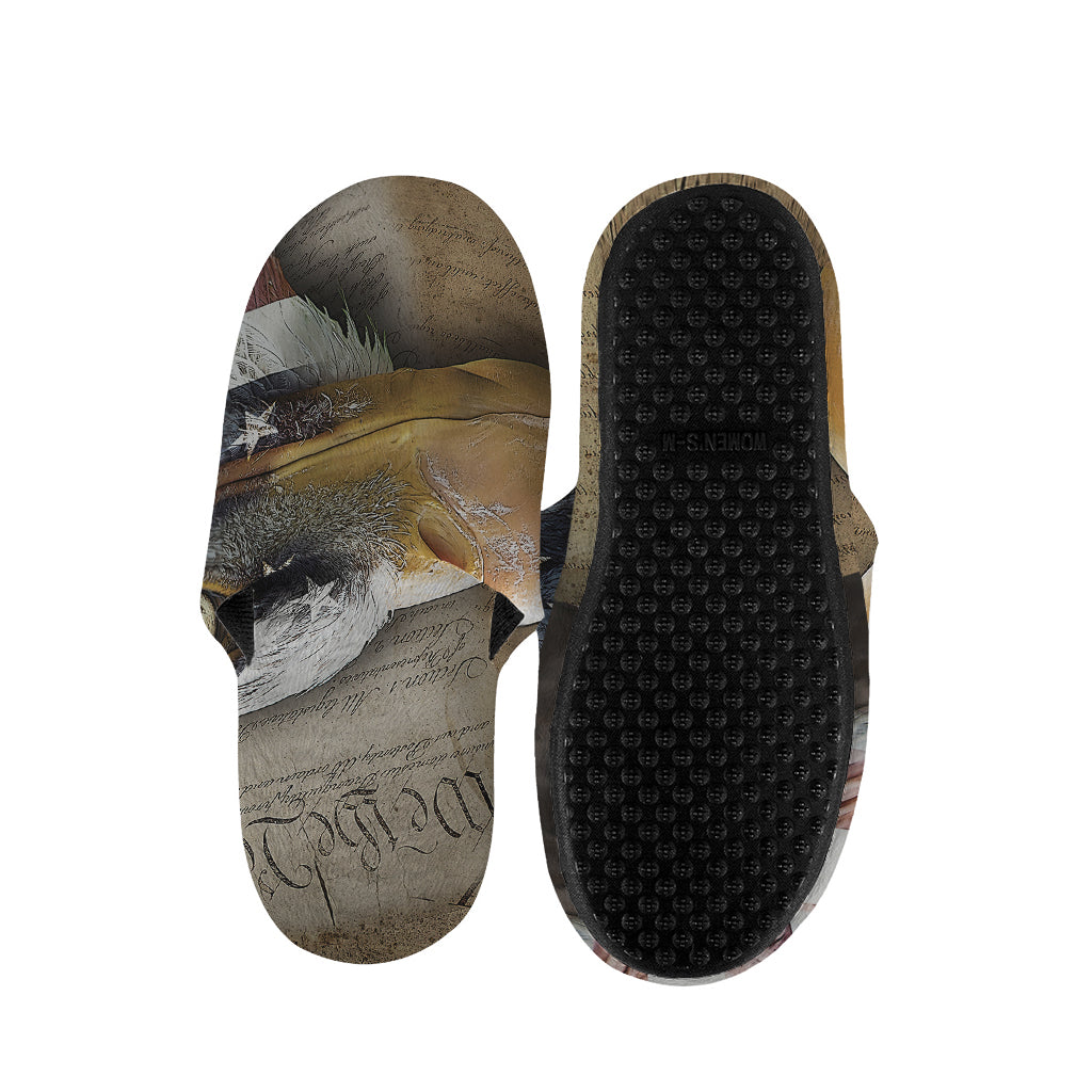 American Land Of Liberty Print Slippers
