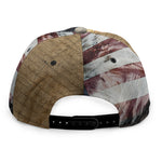 American Land Of Liberty Print Snapback Cap