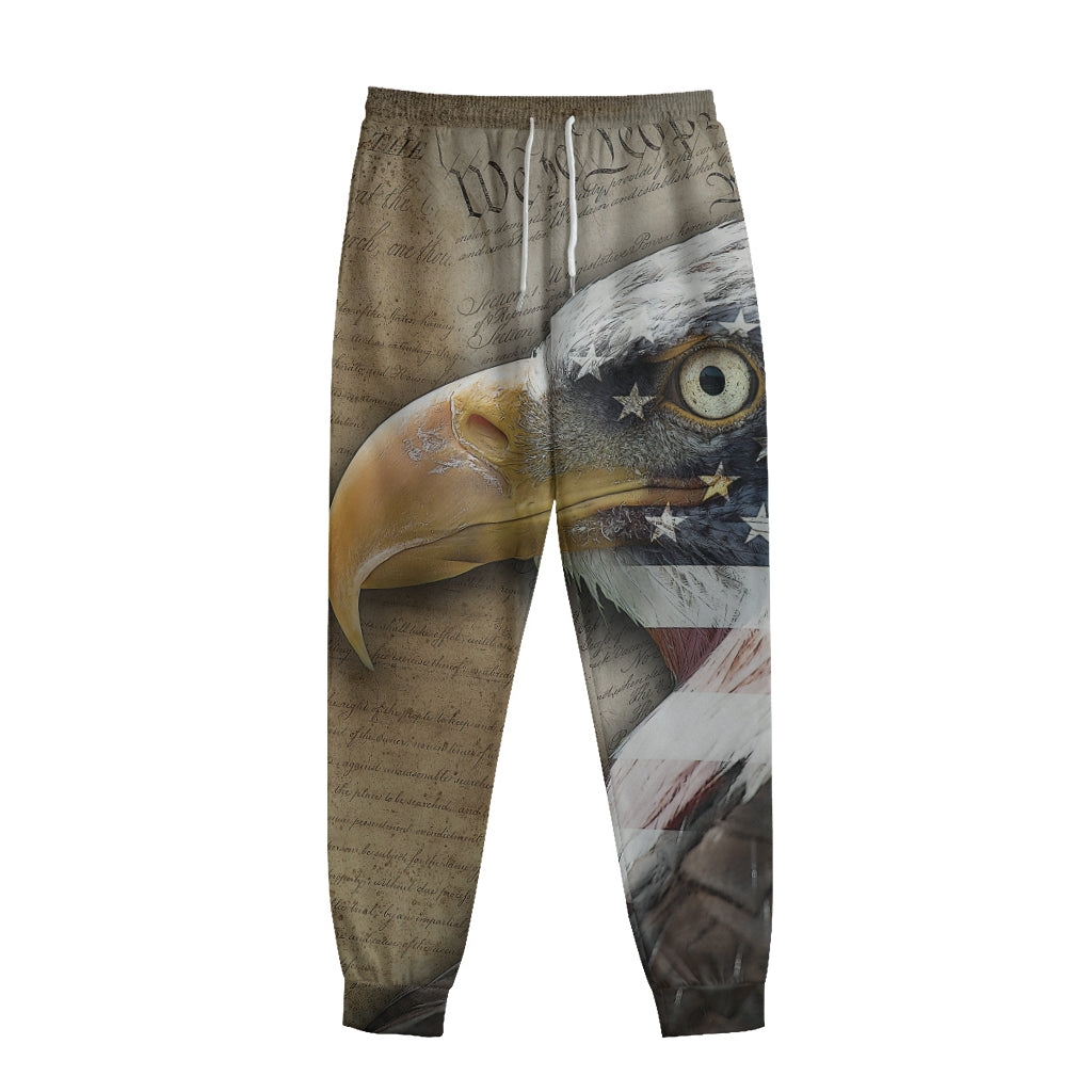 American Land Of Liberty Print Sweatpants