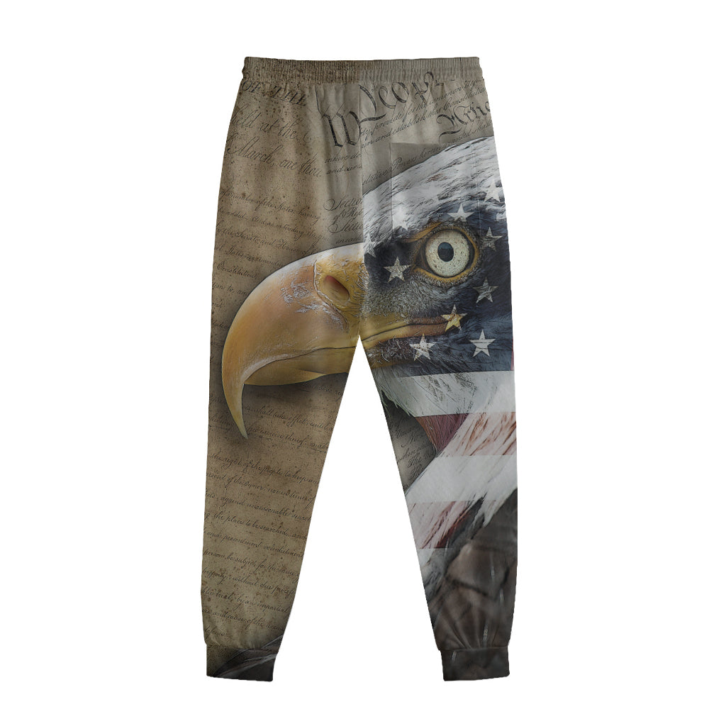 American Land Of Liberty Print Sweatpants