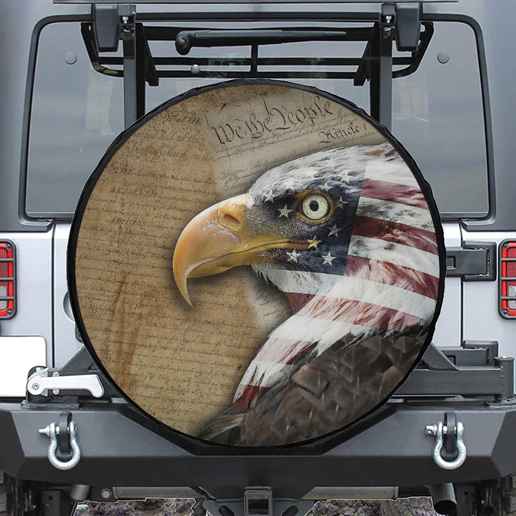 American Land Of Liberty Print Tire Cover