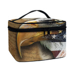 American Land Of Liberty Print Travel Makeup Bag
