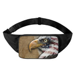 American Land Of Liberty Print Waist Bag