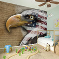 American Land Of Liberty Print Wall Sticker