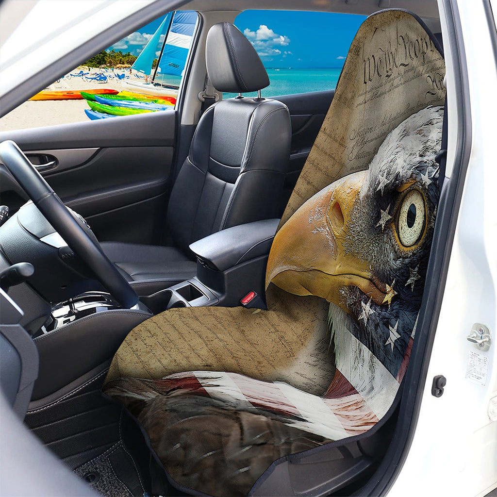 American Land Of Liberty Print Waterproof Car Seat Cover