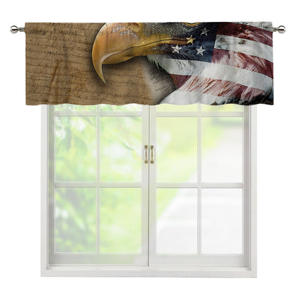 American Land Of Liberty Print Window Valance