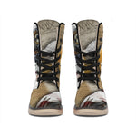 American Land Of Liberty Print Winter Boots