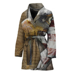 American Land Of Liberty Print Women's Bathrobe