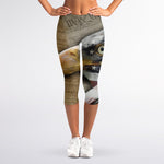 American Land Of Liberty Print Women's Capri Leggings