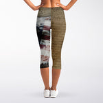 American Land Of Liberty Print Women's Capri Leggings
