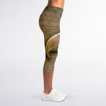 American Land Of Liberty Print Women's Capri Leggings