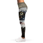 American Land Of Liberty Print Women's Leggings